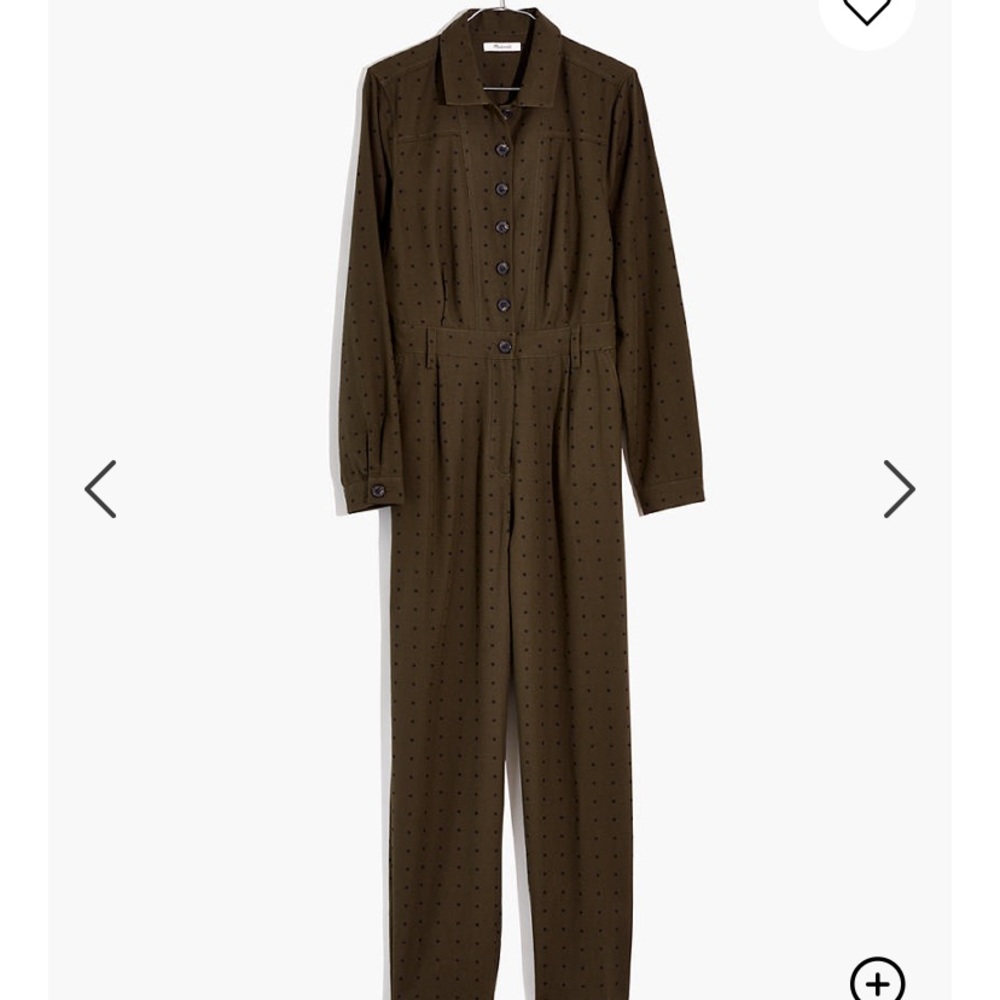 Madewell coverall jumpsuit in grid dot